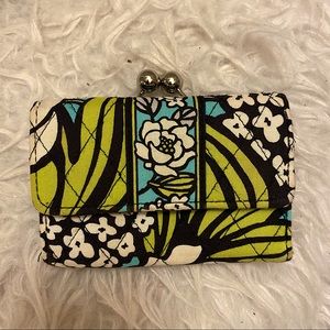 Vera Bradley tri-fold wallet with coin pouch